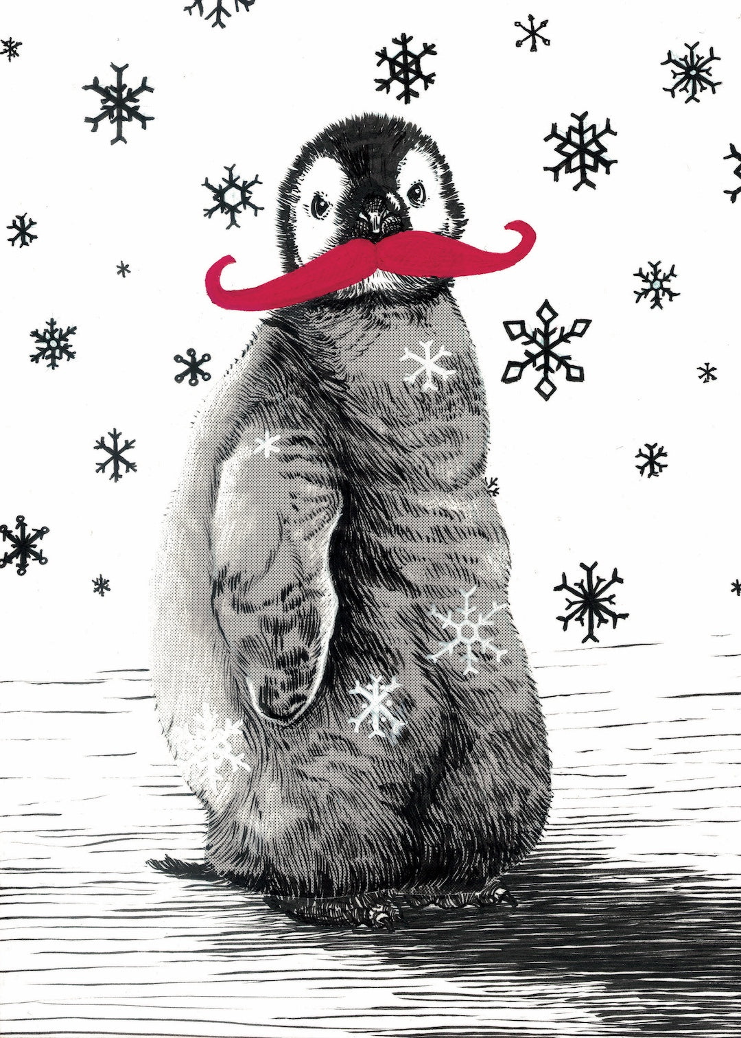 Zooctober 2025-Day 1: "Moustache" (Print)