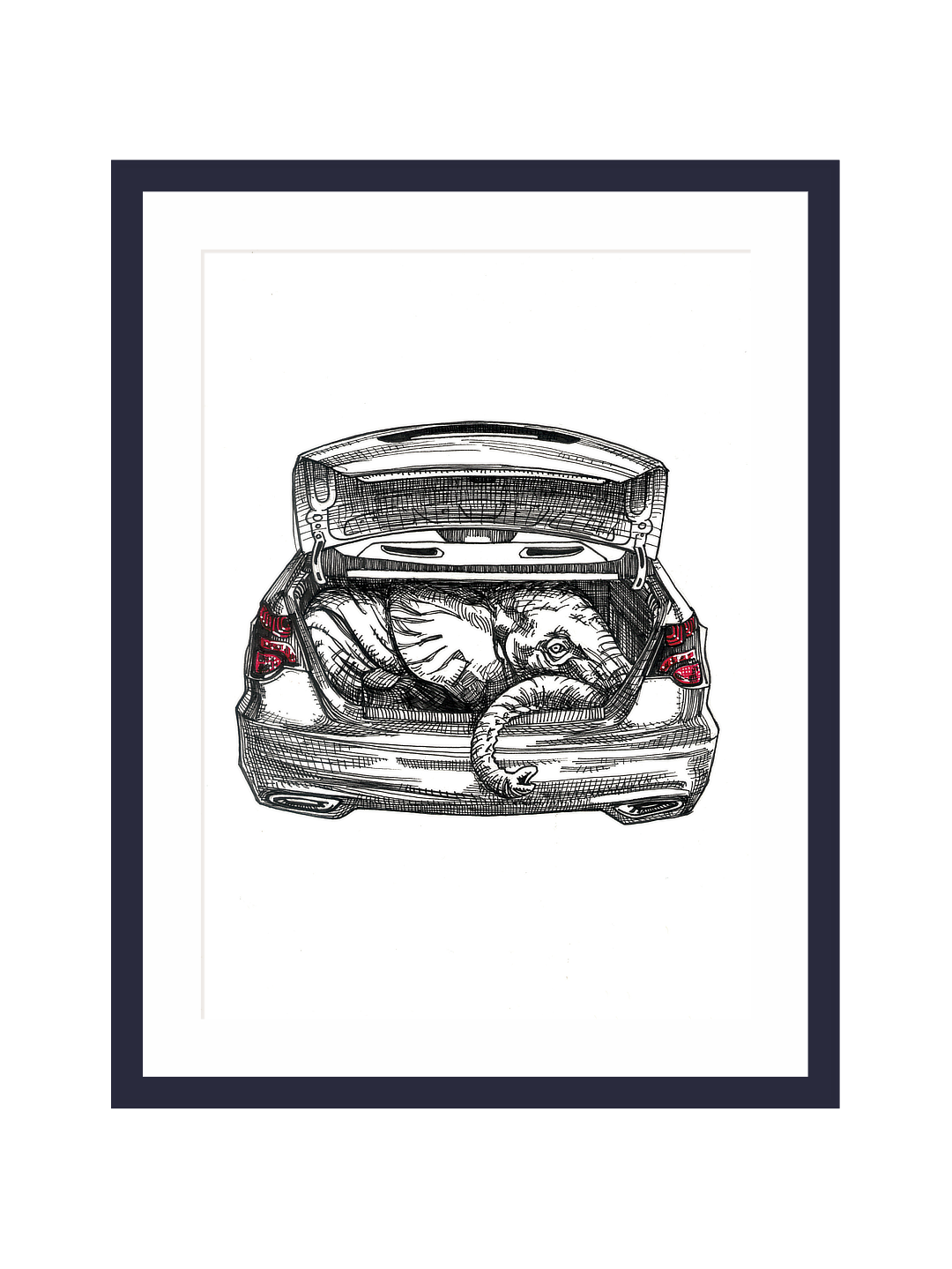 Zooctober 2025-Day 14: “Trunk” (Print)