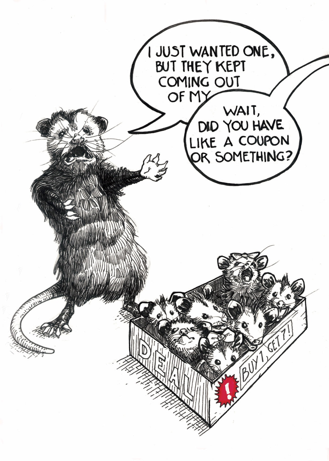 Zooctober 2025-Day 18: “Deal” (Print)