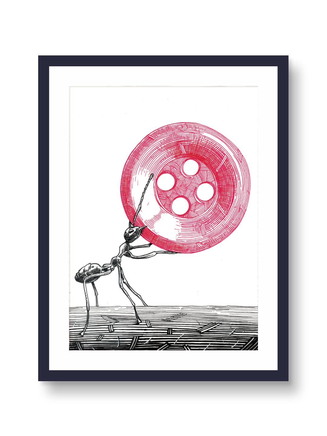 Zooctober 2025-Day 22: “Button” (Print)