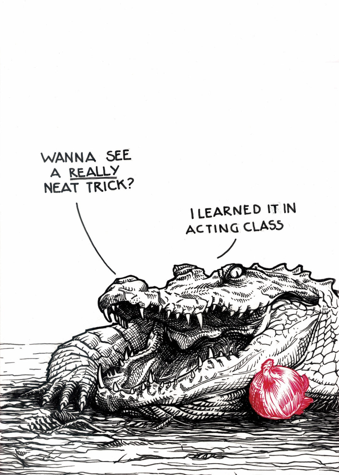 Zooctober 2025-Day 27: “Onion” (Print)