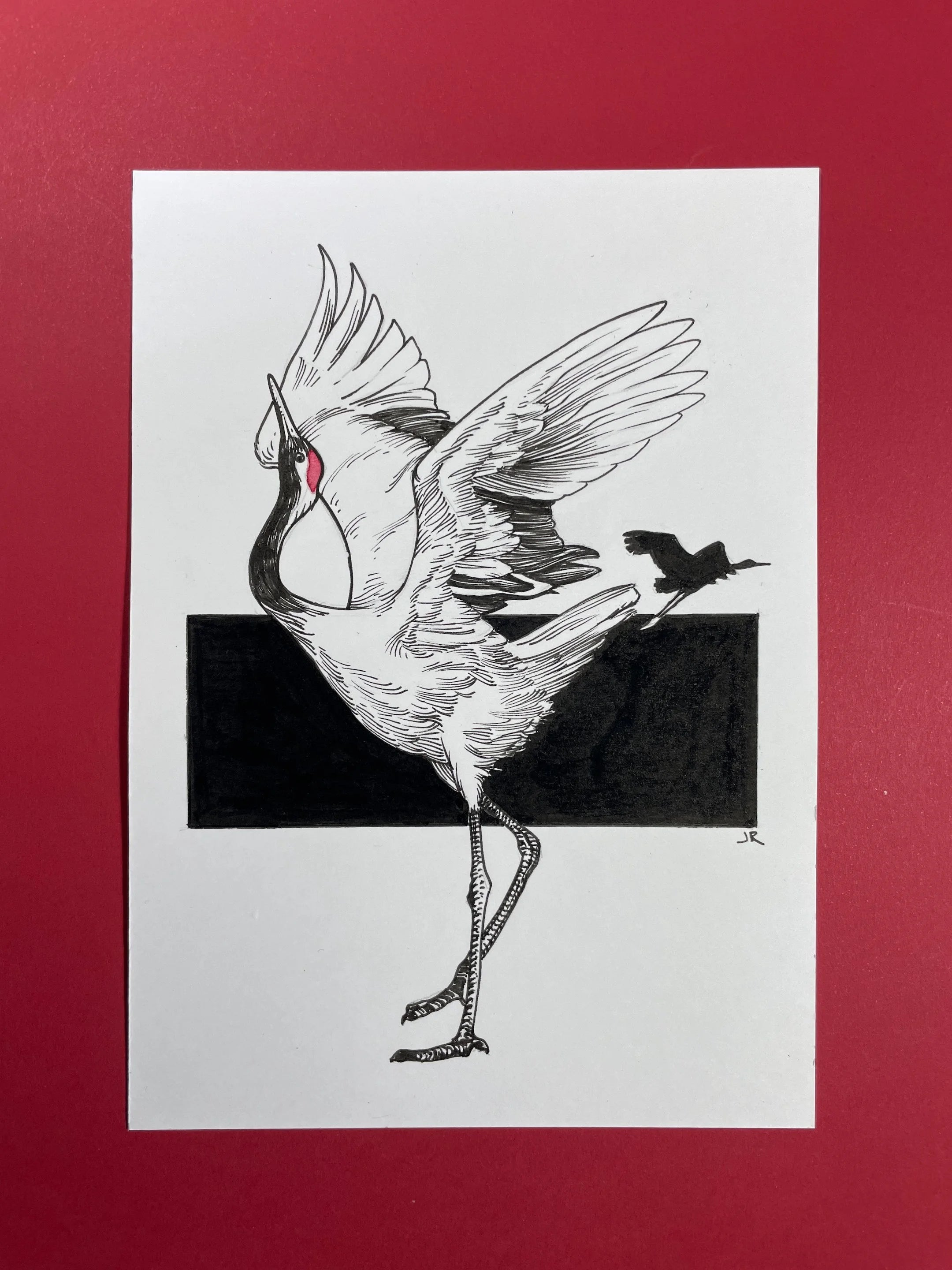 Zooctober 2024, Day 29: “Red-Crowned Crane”