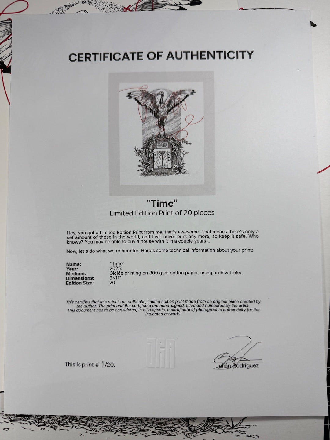 "Time" Limited Edition Print