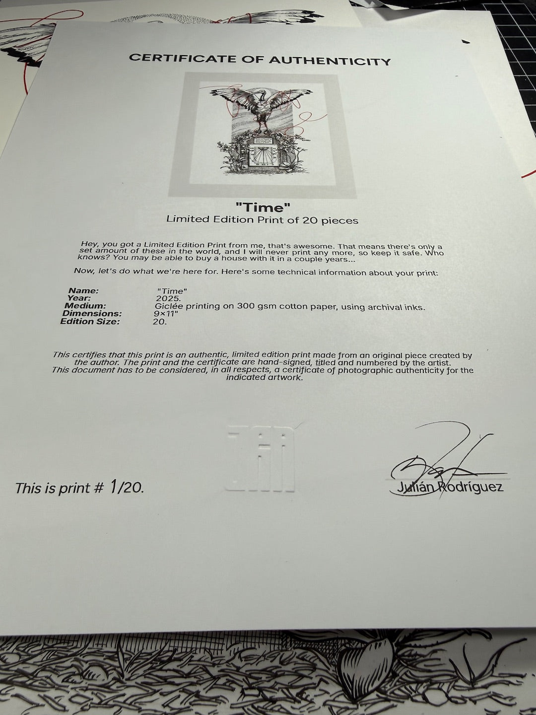 "Time" Limited Edition Print